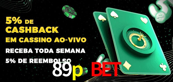 Promoções do cassino ao Vivo 89p bet